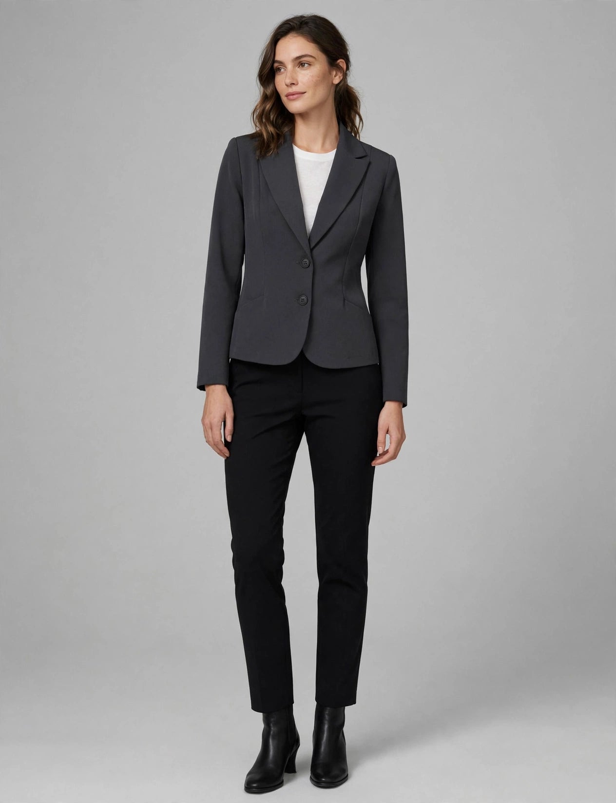Fitted Classic Office Blazer Jackets