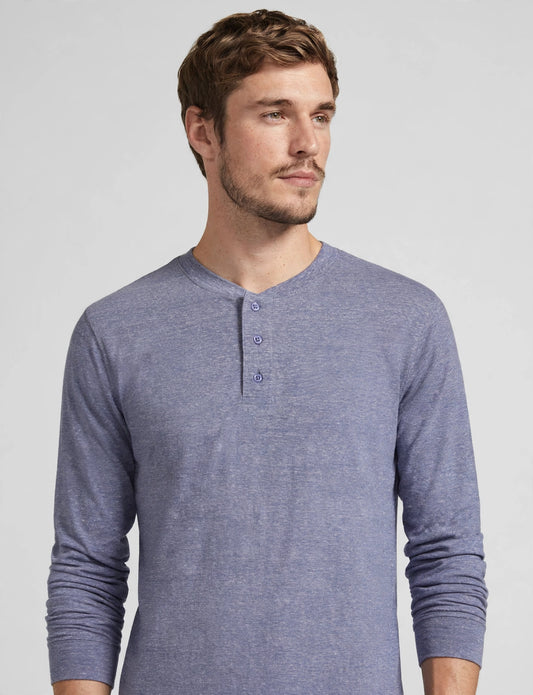 Men's Half Button Down Henley Long Sleeve T-Shirts