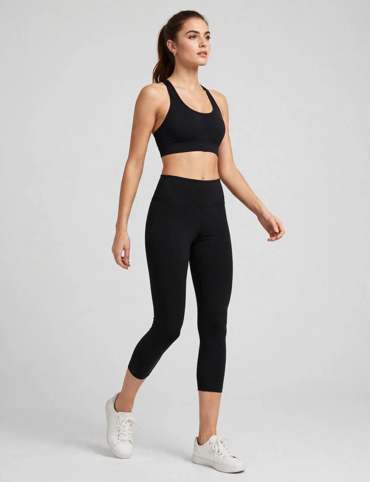 High Waisted Sports/Yoga Fitness Capri Leggings