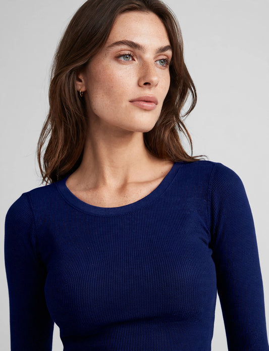 Light Weight Basic Long Cuff Sleeve Crew Neck Thermal T-Shirts
