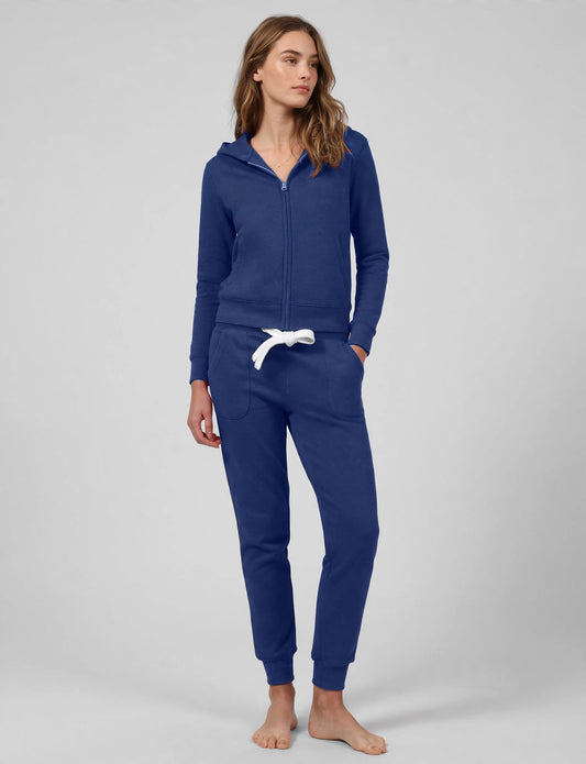 Light Weight Fleece Long Jogger Sweatpants With Wide Drawstring