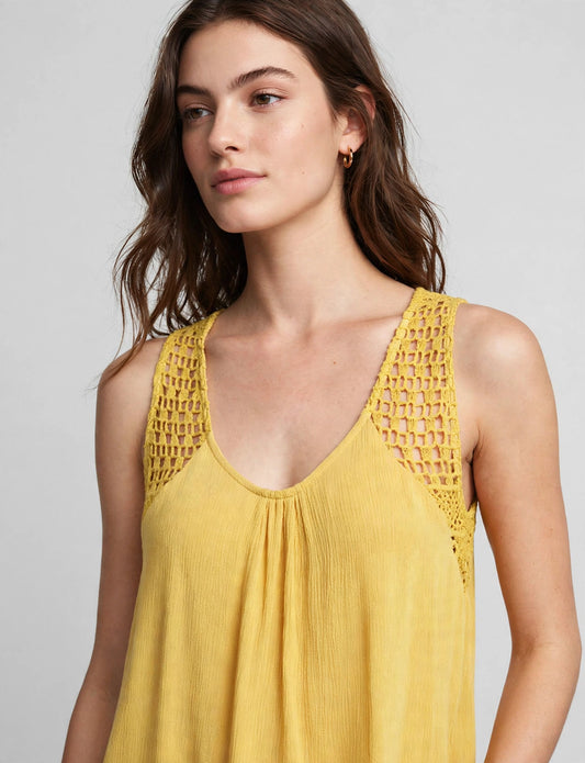 Light Weight Lace Sleeveless Tunic Blouse Tank Top