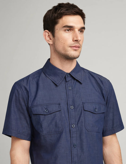 Men's Light Weight Short Sleeve Button Down Shirts