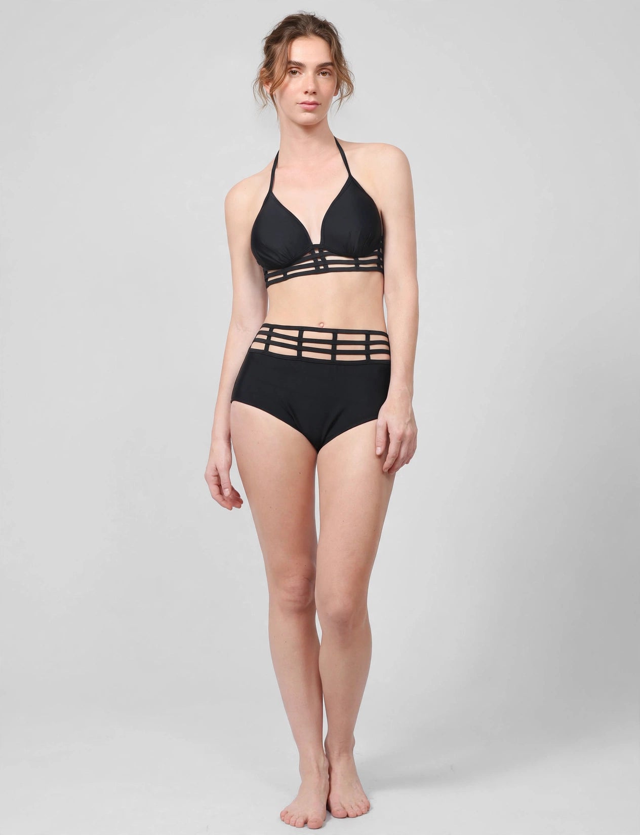Monokini/High Waist Bikini Set