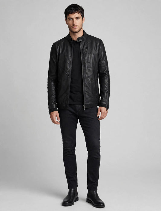 Men's Premium Faux Leather Moto Jackets