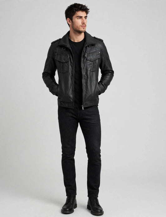 Men's Premium Faux Leather Moto Jackets