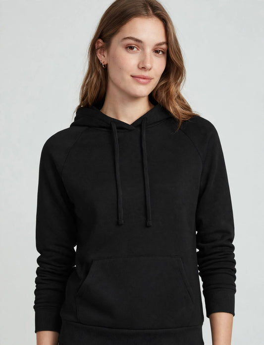Pullover Long Sleeve Fleece Hoodie With Kangaroo Pockets