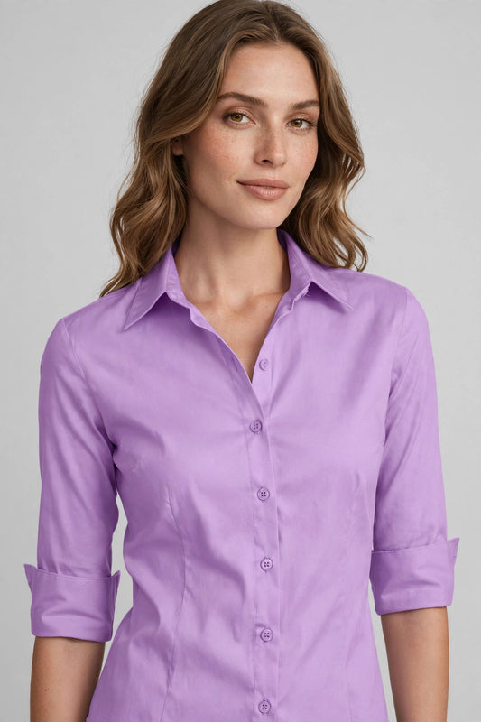 Roll Up / Sleeve Button Down Shirts With Stretch