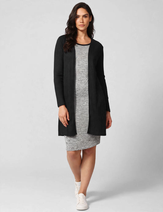 Sexy Plunge Neck Lattice Lace Up Ribbed Elbow Sleeve Dress