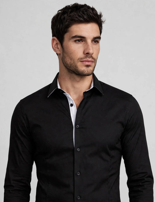 Men's Slim Fit Tailored Button Down Shirts
