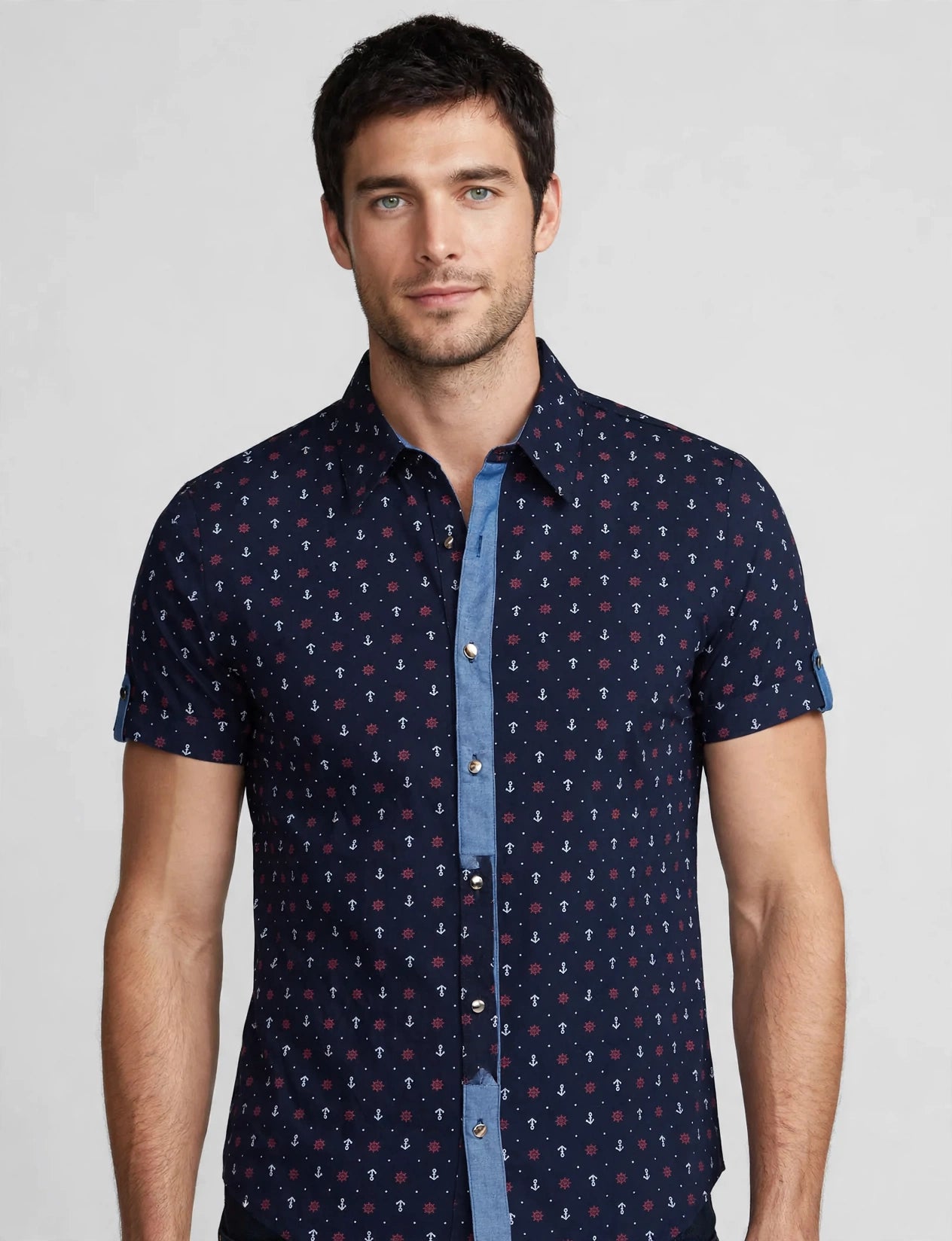 Men's Tailored Short Sleeve Button Down Shirts