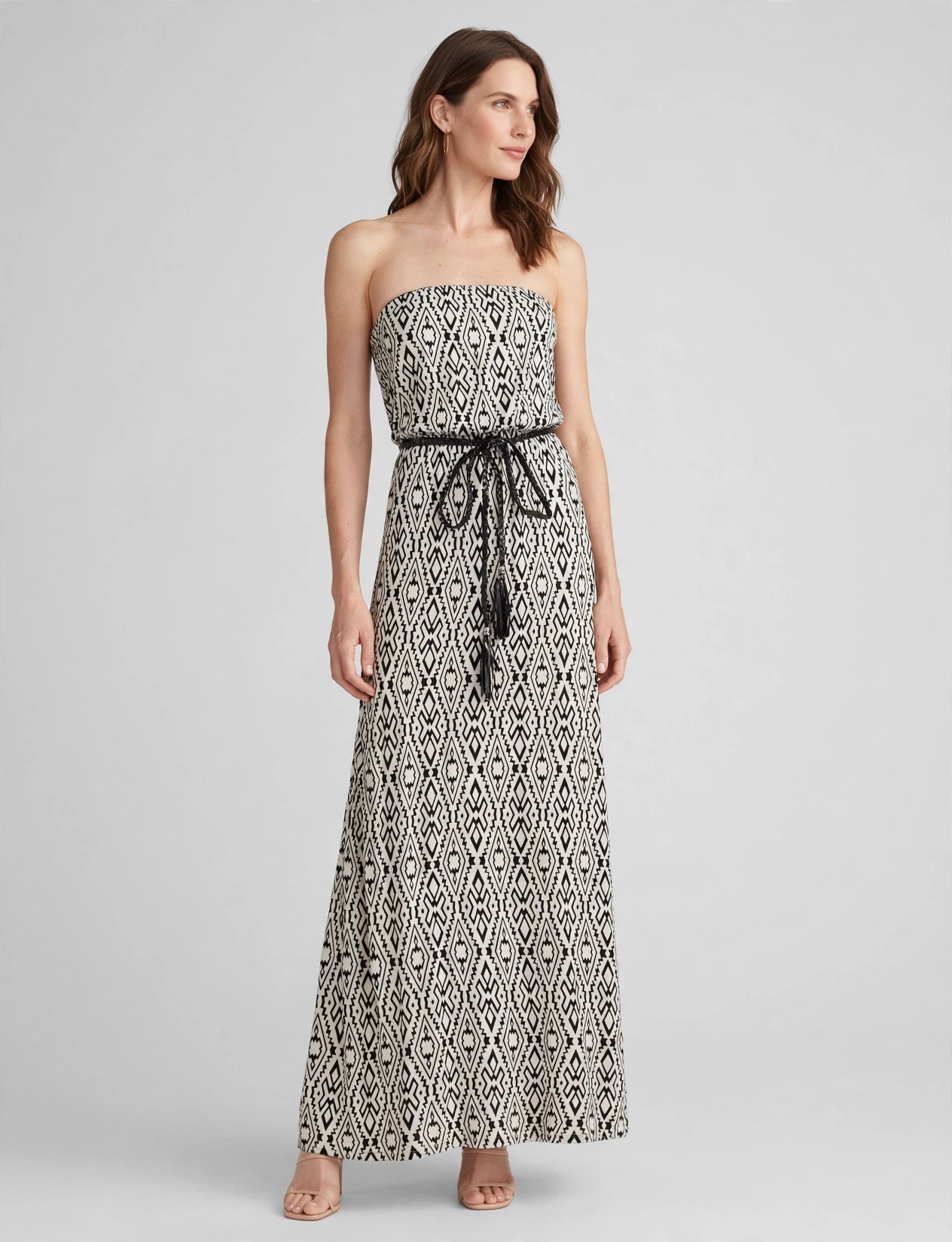 Tube Maxi Dress With Belt