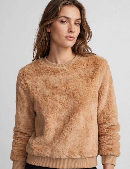 Ultra Soft Fur Long Sleeve T-Shirtsweater