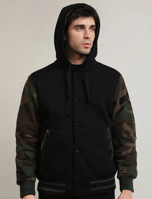 Men's Varsity Baseball Jackets With Hoodie