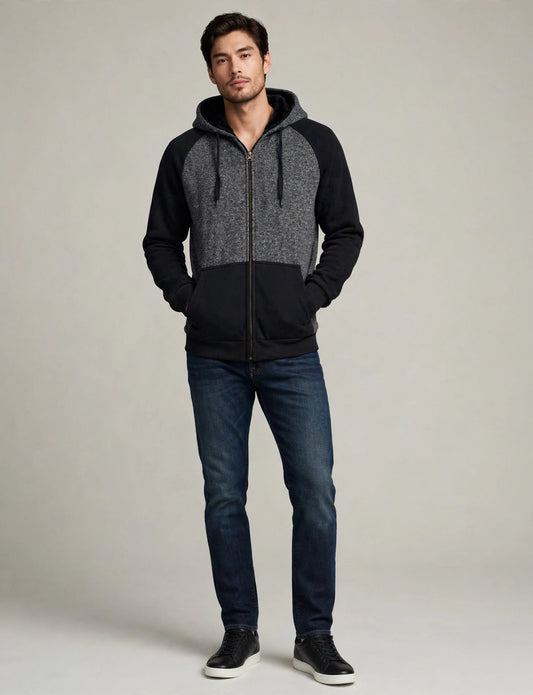 Men's Varsity Comfortable Baseball Jackets With Hoodie