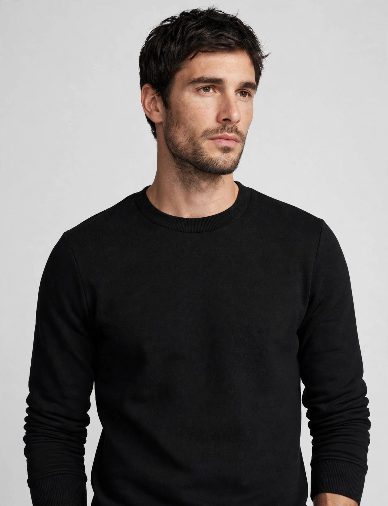 Men's Basic Pullover Crew Neck Sweat-Shirts