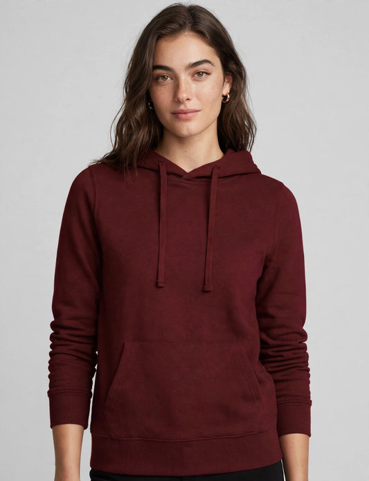 Basic Solid Comfortable Pullover Hoodie