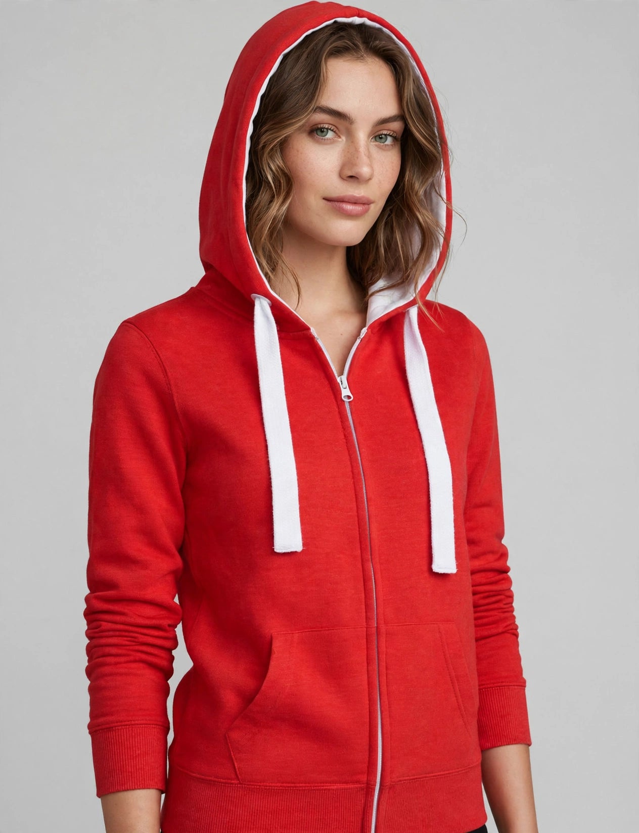 Zip-Up Jackets Hoodie With Stripe Print Detail