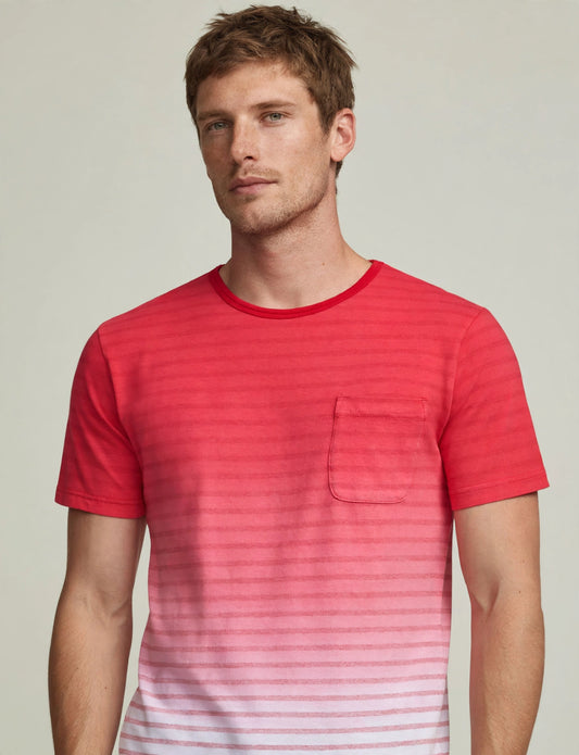 Men's Casual Basic Striped Gradient Ombre Light Weight-Shirts