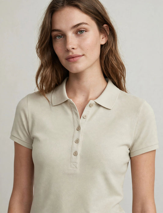 Light Weight Basic Short Sleeve Pique Polo Shirts
