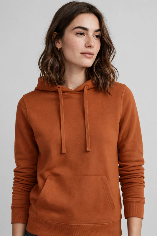 Basic Solid Comfortable Pullover Hoodie