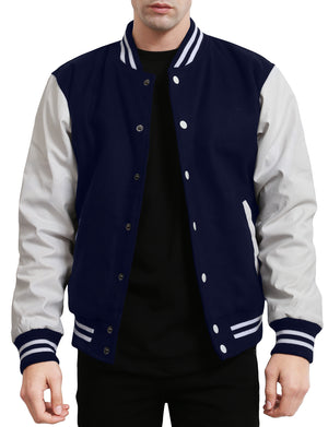 VARSITY BASEBALL JACKET WITH HOODIE NEMJ17 PLUS