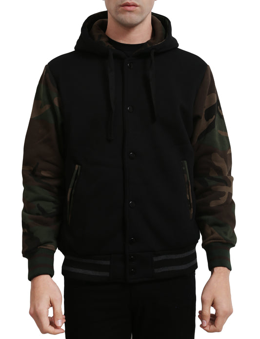 VARSITY BASEBALL JACKET WITH HOODIE NEMJ19