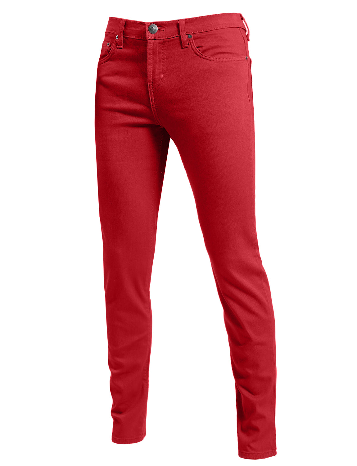 Red Boyfriend Top + Skinny Jeans - the Flexman Flat