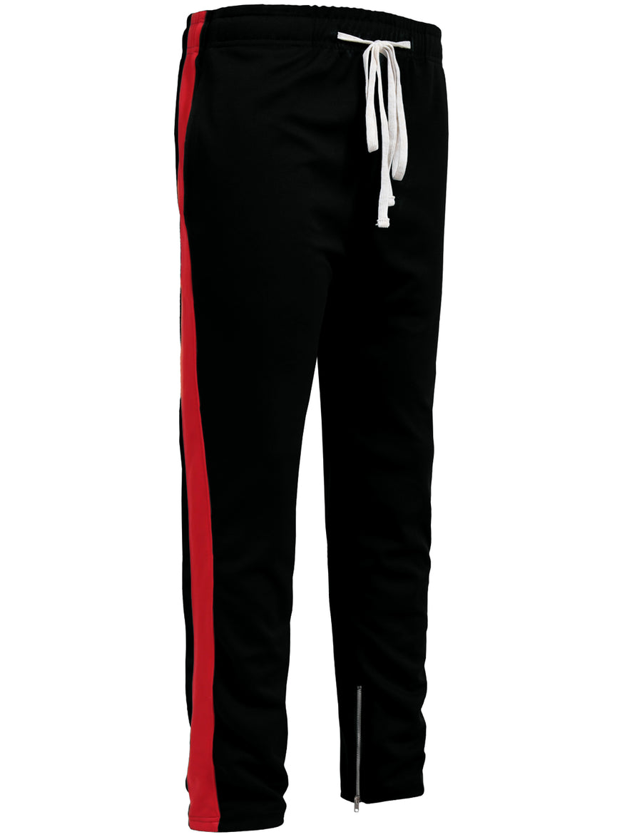 ACTIVE SIDE STRIPED JOGGER PANTS W/ANKLE ZIPPER NEMP15 