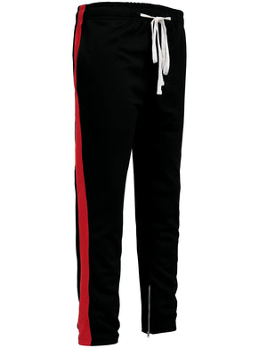 ACTIVE SIDE STRIPED JOGGER PANTS W/ANKLE ZIPPER NEMP15 PLUS