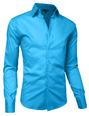 SLIM FIT TAILORED BUTTON DOWN SHIRTS NEMT01 