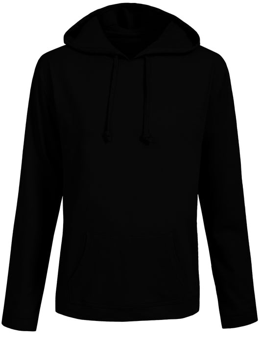 BASIC LONG SLEEVE WITH KANGAROO POCKETS HOODIE TOP NEMT08