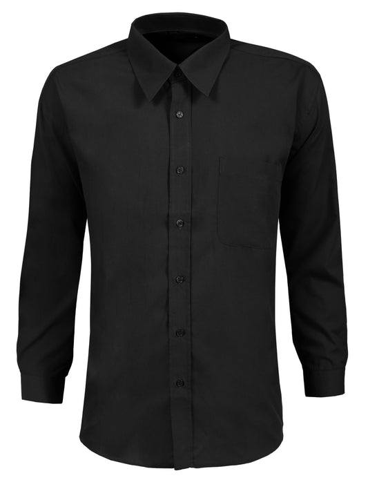 BASIC PULLOVER LONG SLEEVE BUTTON DOWN SHIRTS BLOUSE TOP NEMT101