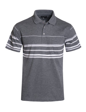 BASIC STRIPE POLO T-SHIRTS NEMT1113 PLUS