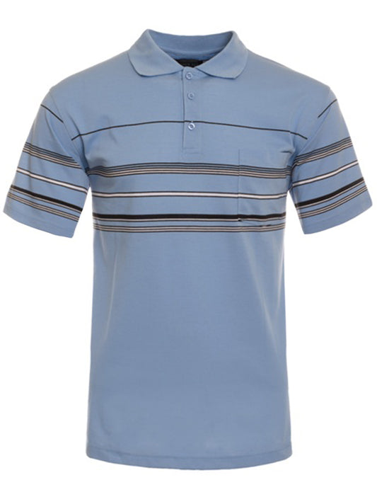BASIC STRIPE POLO T-SHIRTS NEMT1113