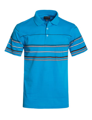 BASIC STRIPE POLO T-SHIRTS NEMT1113 PLUS