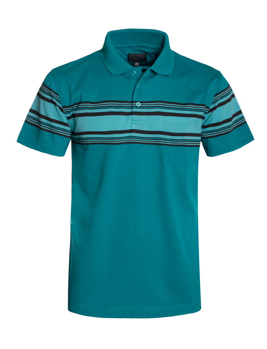 BASIC STRIPE POLO T-SHIRTS NEMT301 PLUS