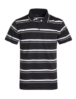 BASIC STRIPE POLO T-SHIRTS NEMT346 PLUS