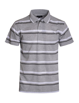 BASIC STRIPE POLO T-SHIRTS NEMT346 PLUS