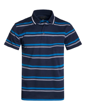 BASIC STRIPE POLO T-SHIRTS NEMT346 PLUS