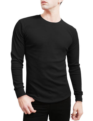 BASIC LIGHT WEIGHT LONG SLEEVE ROUND NECK THERMAL SHIRTS NEMT42 