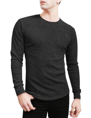 BASIC LIGHT WEIGHT LONG SLEEVE ROUND NECK THERMAL SHIRTS NEMT42 PLUS