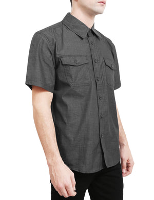 LIGHT WEIGHT SHORT SLEEVE BUTTON DOWN SHIRTS NEMT44 