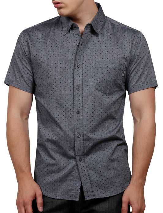 PRINTED SHORT SLEEVE BUTTON DOWN SHIRTS NEMT52