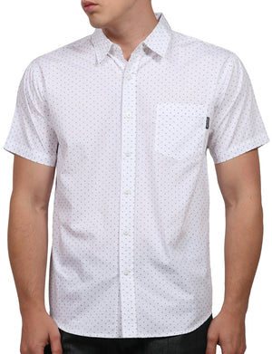 PRINTED SHORT SLEEVE BUTTON DOWN SHIRTS NEMT57 