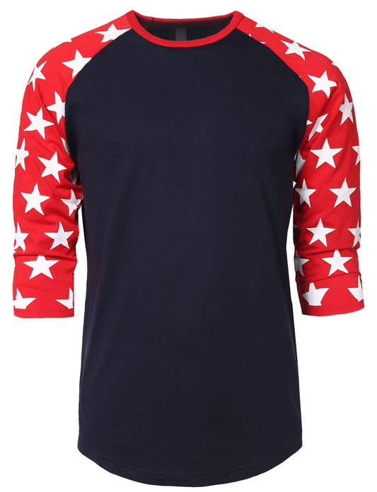 3/4 SLEEVE BASEBALL T-SHIRTS RAGLAN JERSEY SHIRTS NEMT63