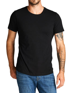 BASIC WIGHT U-NECK LINE SHORT SLEEVE T-SHIRTS NEMT80 