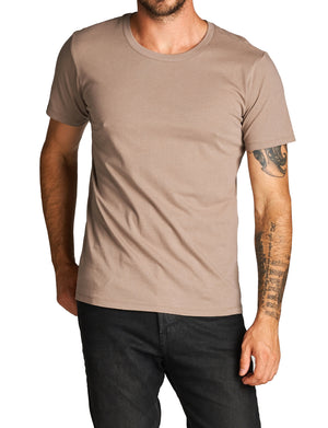 BASIC WIGHT U-NECK LINE SHORT SLEEVE T-SHIRTS NEMT80 