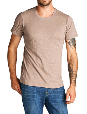 BASIC WIGHT U-NECK LINE SHORT SLEEVE T-SHIRTS NEMT82 