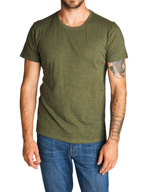 BASIC WIGHT U-NECK LINE SHORT SLEEVE T-SHIRTS NEMT82 